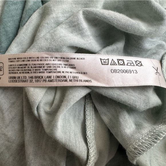 NWT Daily Practice by Anthropologie‎ Half Pipe Mini Dress in Green Motif Size L - Picture 13 of 13